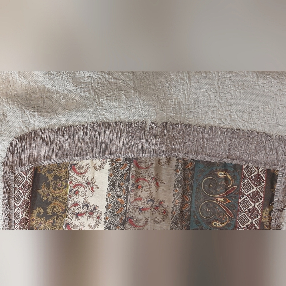 Rayon Scarf with Tassels - Picture 12 of 12